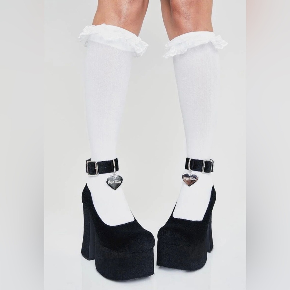 New Never Worn Sugar Thrills Platform Fuzzy Feline Good Cat Heels Shoes